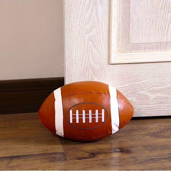 The Draft Stop Football Multi Purpose Decorative Doorstopper Gift Faux Leather - Picture 14 of 14